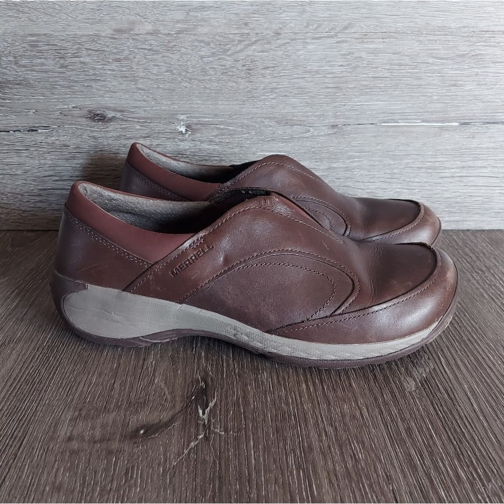 Merrell Encore Q2 Moc Brown Leather Walking Shoes 9